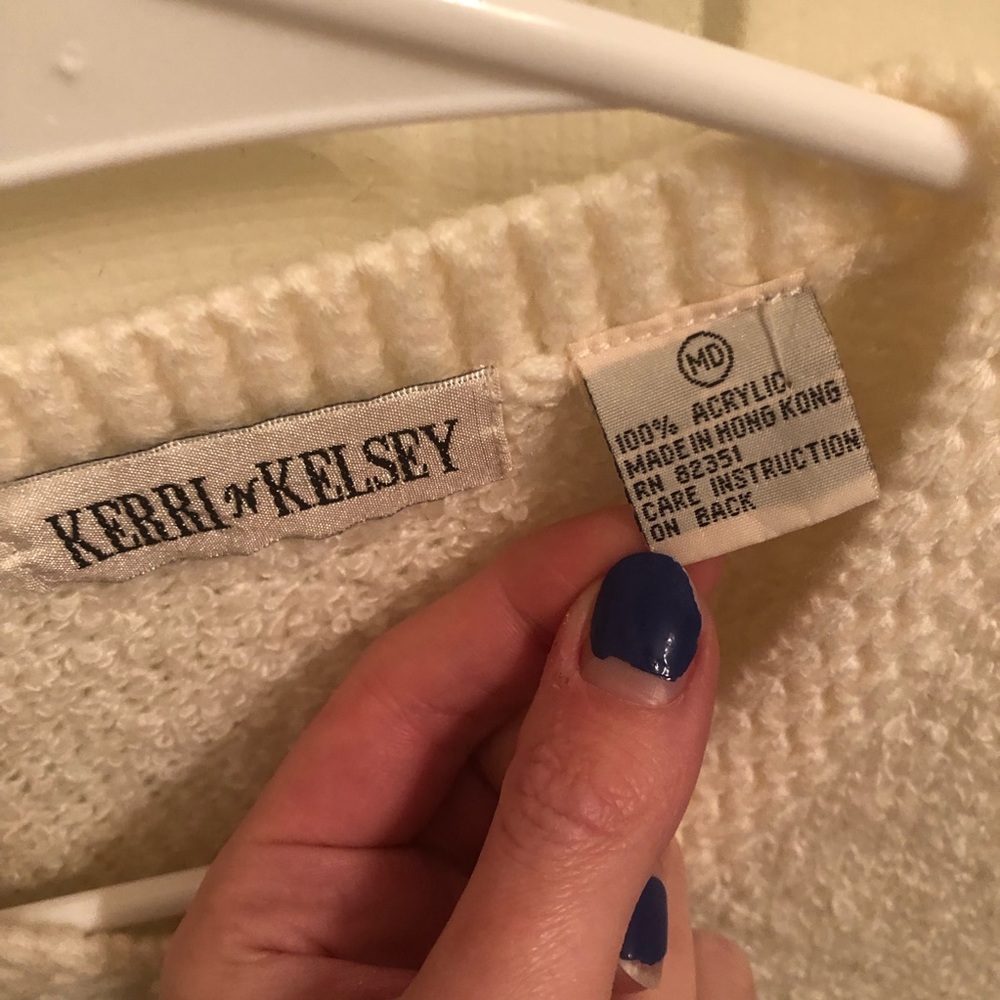 Cream Button-Up Cardigan - Picture 6 of 6
